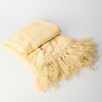 A Vintage Cream Baby Shawl