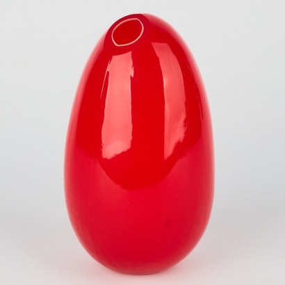 An Opp Art Egg Shape Cased Art Glass Vase