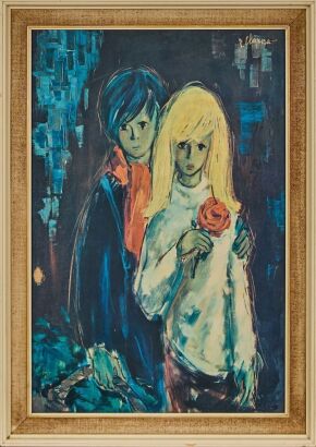 A Pere Clapera 'Les Enfants' Original 1960s Print