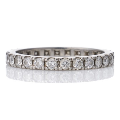 Platinum, 0.80ct Diamond Eternity Band