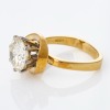 18ct Yellow / White Gold, Impressive, Handmade, 3.39ct Diamond Solitaire Ring - 2
