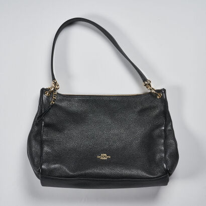 Coach Black Leather Handbag