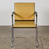 A Mid-Cenutry Style Tubular Steel Occasional Chair