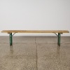 A German Beer Hall Folding Bench Seat - 2