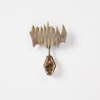 A Vintage Artisan Brutalist Brooch