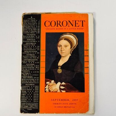 Coronet Magazine, Sept 1937 (early Cartier-bresson Photographs Included