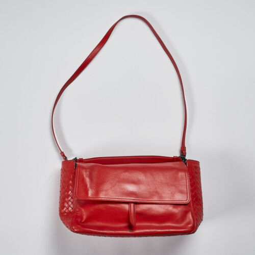 Bottega Veneta Intrecciato Side Satchel Bag
