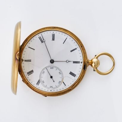 18ct Yellow Gold, 47mm Breguet No.2226 Hunter Pocket Watch, Engraved with Denny Heraldry, circa 1853