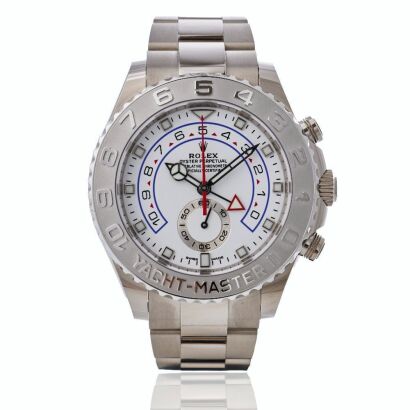 18ct White Gold / Platinum, 44mm Rolex Yacht-Master II Automatic Chronograph Wristwatch, circa 2007-2022