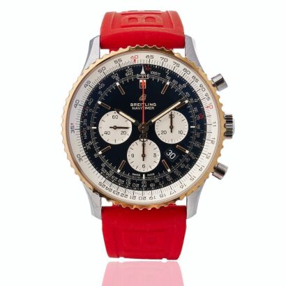 Stainless Steel / 18ct Red Gold, 46mm Breitling Navitimer B01 Automatic Chronograph Wristwatch, circa 2016-2020