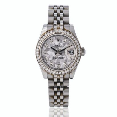Stainless Steel / White Gold, 26mm Rolex Lady-Datejust Diamond Bezel Automatic Wristwatch circa 2012