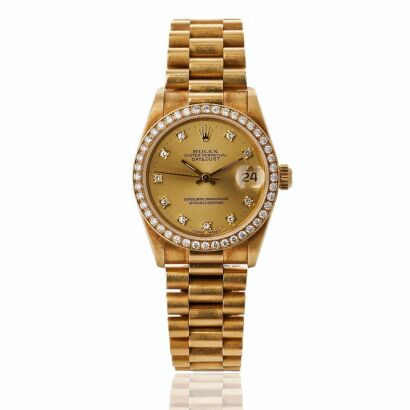 18ct Yellow Gold, 31mm Rolex Datejust Automatic Wristwatch, circa 1991