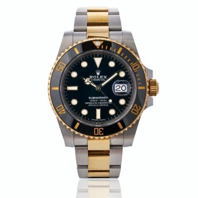 Stainless Steel / 18ct Yellow Gold, 40mm Rolex Submariner Date Automatic Wristwatch, circa 2009-2020