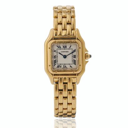 18ct Yellow Gold, 22mm Cartier Panth&egrave;re SM Quartz Wristwatch, circa 1997