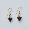 9ct Garnet Drop Earrings