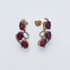 9ct Ruby and Diamond Earrings