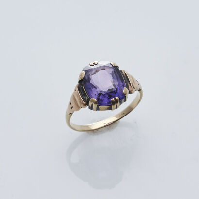 14ct Vintage Amethyst Ring