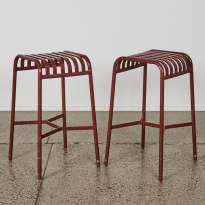 A Pair of Palissafe Bar Stools Designed by Ronan and Erwan Bouroullec for HAY