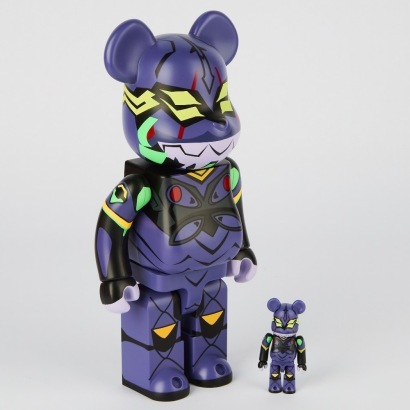 BE@RBRICK Evangelion-13 New Painted Ver. 100% & 400% Figure Set