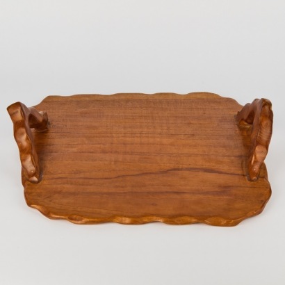 A Vintage Hand Carved Tray
