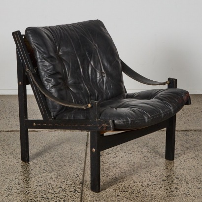 A Low-Back Safari Lounge Chair by BackHouse