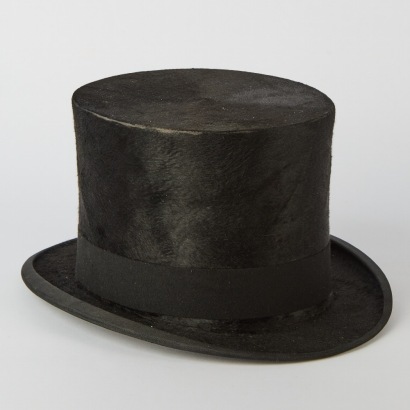 An Antique Tress and Co. London Top Hat with Original Cardboard Box