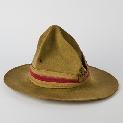 A WWII New Zealand Issue 'Lemon Squeezer' Hat