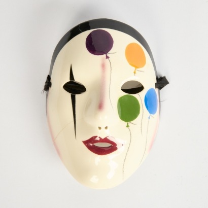 A Vintage Hand Painted Mardi Gras Mask