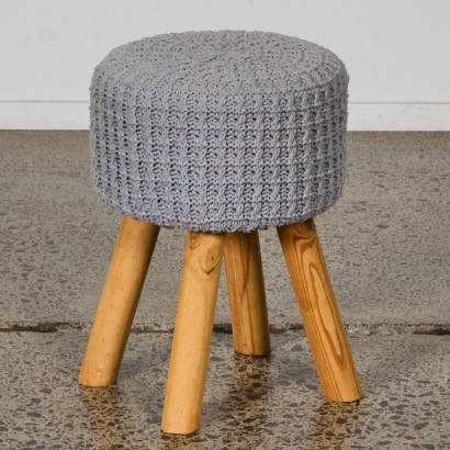 A Boho Footstool