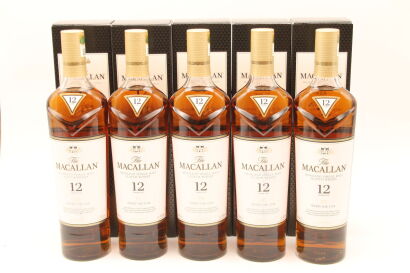 (5) Macallan 12 Year Old Sherry Oak Highland Single Malt Scotch Whisky 700ml (GB) 40% 蘇格蘭威士忌- 麥卡倫12年單一麥芽威士忌-雪梨桶