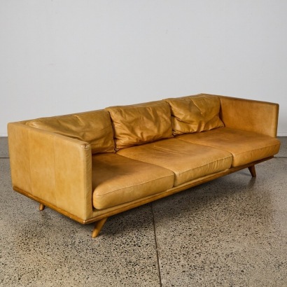 A Tan Leather Sofa