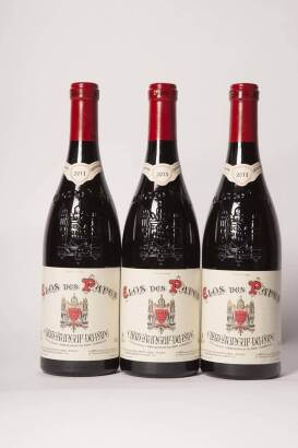 (3) 2011 Clos des Papes Chateauneuf du Pape
