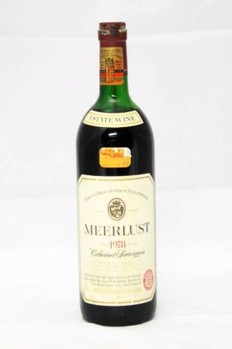(6) 1978 Meerlust Cabernet Sauvignon