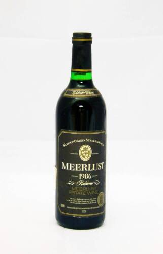 (1) 1986 Meerlust Rubicon