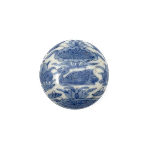 A Chinese Ming Dynasty Blue and White Lidded Box