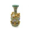 A Chinese Famille Rose 'Floral' Vase with twin dragon relief (Da Qing Qianlong Nian Zhi Mark) - 2