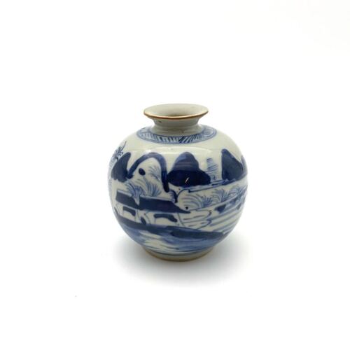 A Chinese Blue and White 'Landscape' Jar