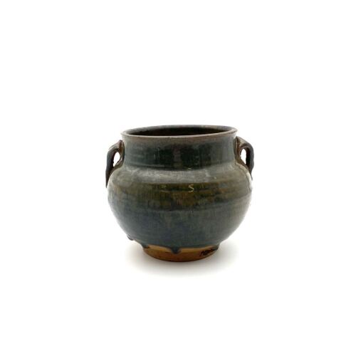 A Chinese Brown Glazed Jar with two handles