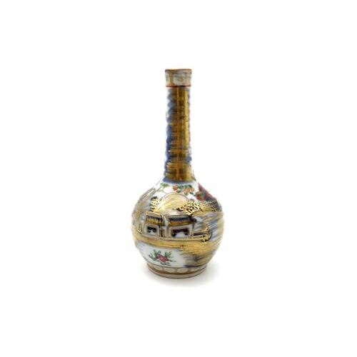 A Chinese Canton Famille Rose Bottle Vase
