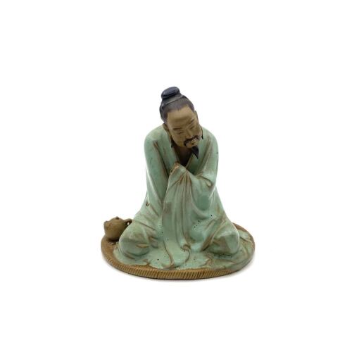 A Chinese Foshan Ceramic Statue of Scholar (chipped)
