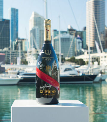 NV G.H. Mumm Grand Cordon Brut Jeraboam, Champagne signed by Emirates Team New Zealand, 3000ml