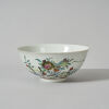 A Chinese Late Qing Dynasty 'Sanduo' Bowl (one hairline and rim frits, Qianlong Nian Zhi Mark)