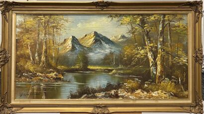 A Framed Landsacape Painting on canvas