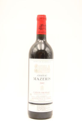 (1) 2002 Chateau Mazeris, Canon-Fronsac