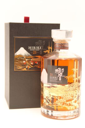 (1) Hibiki 21 Year Old Kacho Fugetsu Limited Edition, 43% ABV, 700ml (GB) 三得利响21年花鸟风月限量版日本调和威士忌    