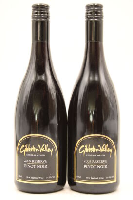 (2) 2009 Gibbston Valley Reserve Pinot Noir, Central Otago