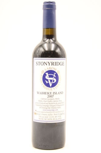 (1) 2007 Stonyridge Larose, Waiheke Island