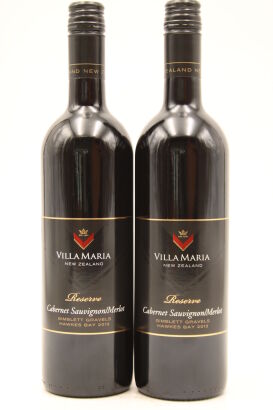 (2) 2013 Villa Maria Reserve Cabernet Merlot, Gimblett Gravels [BC96]