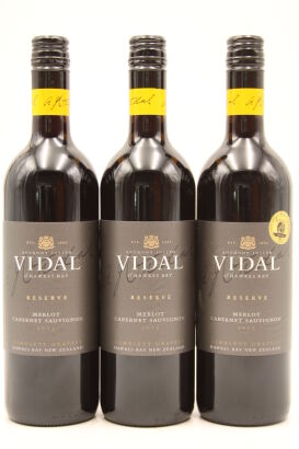 (3) 2013 Vidal Reserve Merlot Cabernet, Gimblett Gravels [BC94]