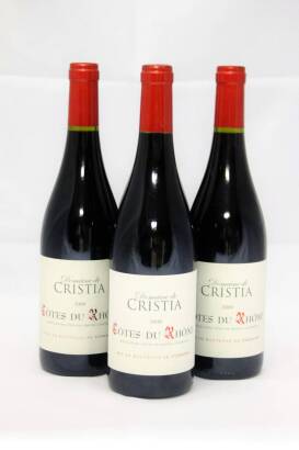 (4) 2009 Domaine de Cristia Cotes du Rhone